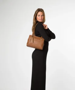 Noko' Rich Tan Leather Handbag