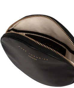 Oakwood' Black Leather Coin Purse