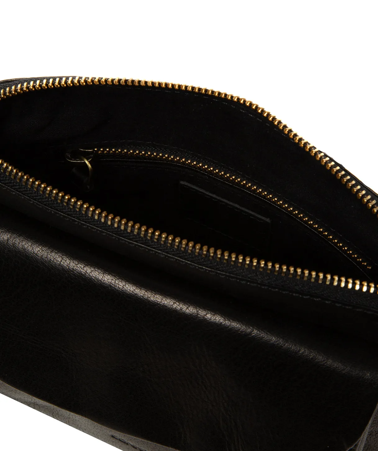 Odalis' Black Leather Cross Body Bag