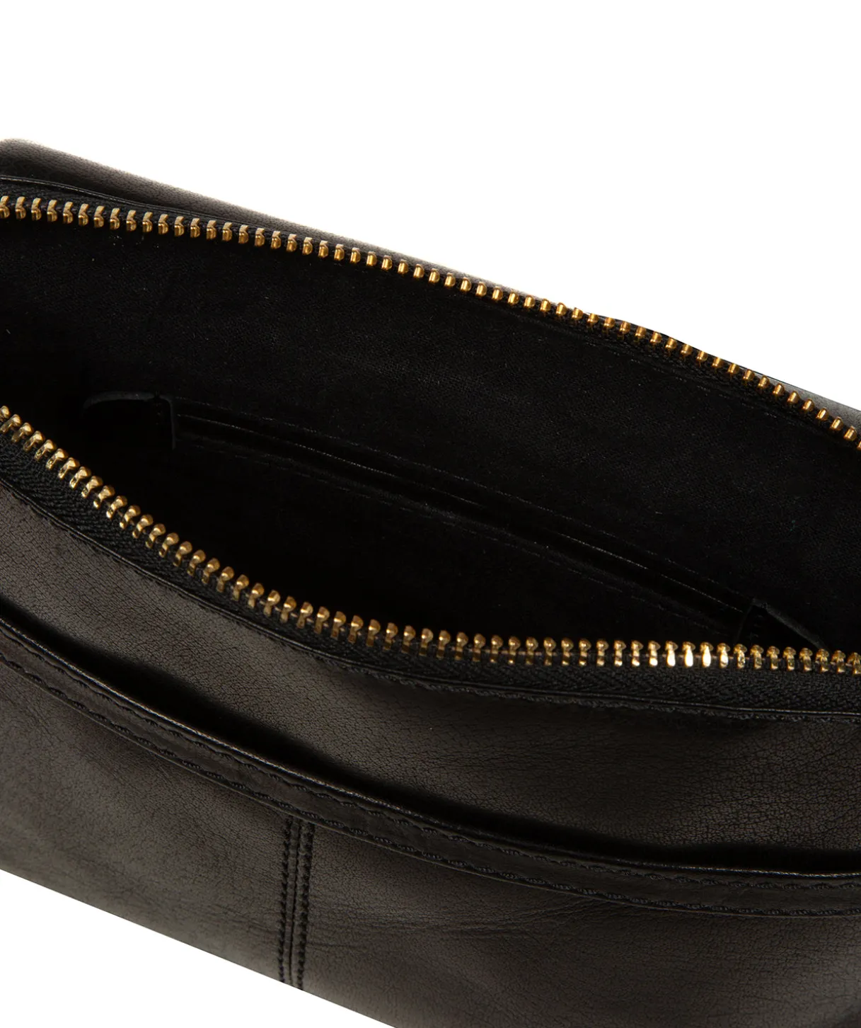 Odalis' Black Leather Cross Body Bag