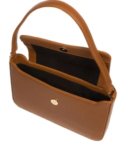 Olivia' Oak Nappa Leather Evening Bag