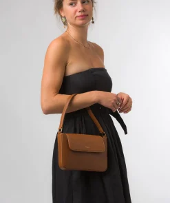 Olivia' Oak Nappa Leather Evening Bag