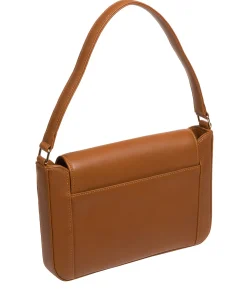Olivia' Oak Nappa Leather Evening Bag