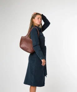 Ormesby' Chestnut Leather Handbag