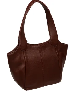 Ormesby' Chestnut Leather Handbag