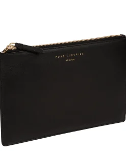 Osterly' Black Leather Pouch