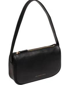 Quinn' Black Leather Grab Bag
