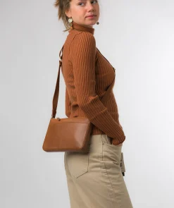 Raye' Oak Nappa Leather Cross Body Bag