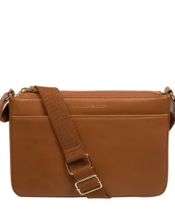 Raye' Oak Nappa Leather Cross Body Bag
