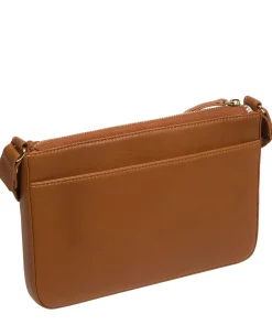 Raye' Oak Nappa Leather Cross Body Bag