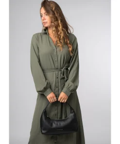 Reese' Black Nappa Leather Grab Bag