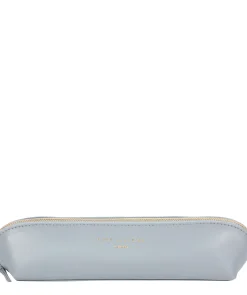 Reeves' Cashmere Blue Leather Make-Up Brush Bag