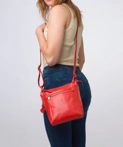 Rego' Orangeade Leather Cross Body Bag