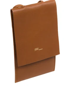 Rina' Oak Nappa Leather Cross Body Phone Bag