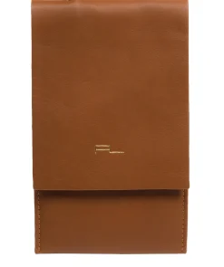 Rina' Oak Nappa Leather Cross Body Phone Bag
