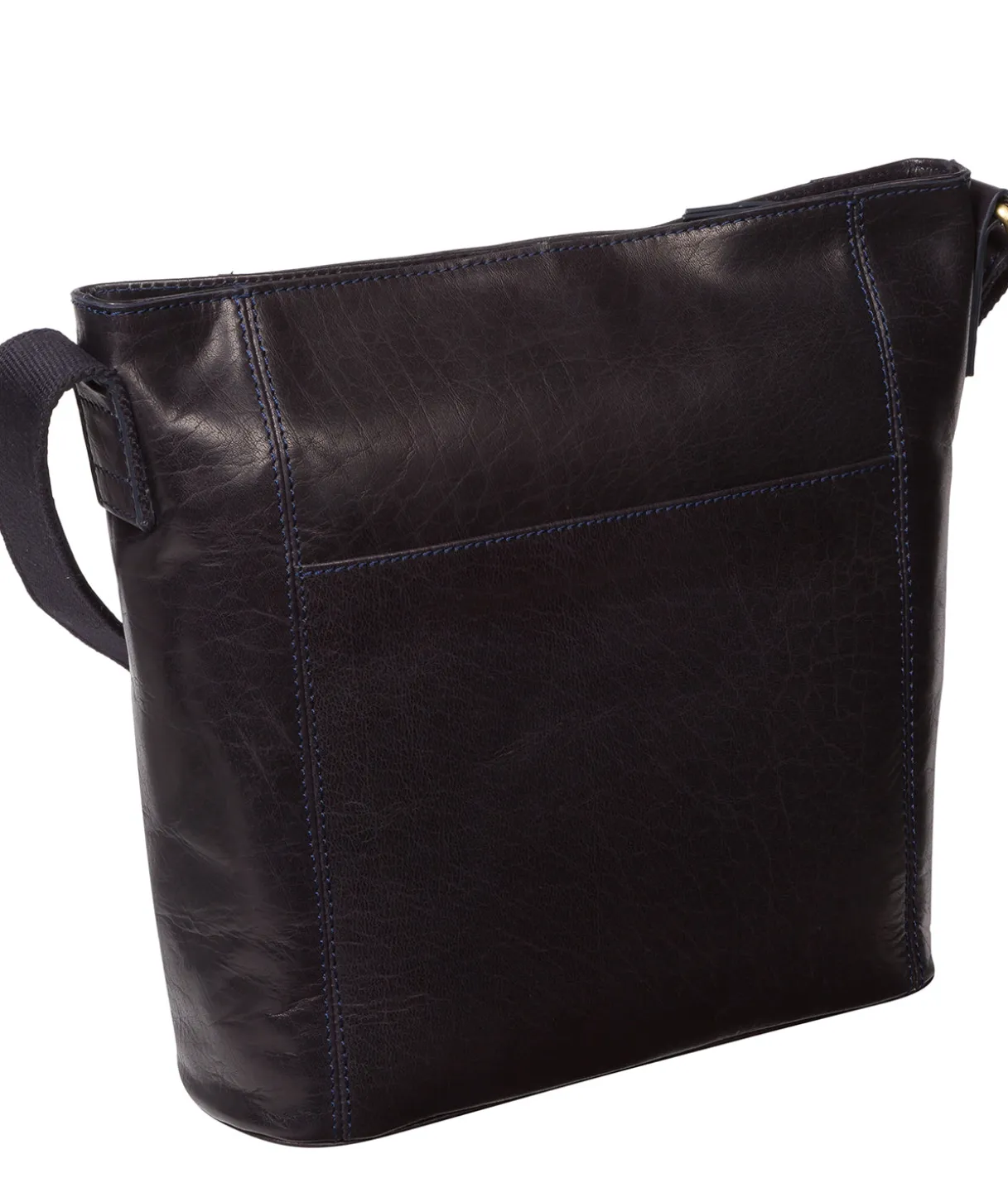 Robyn' Navy Leather Shoulder Bag