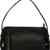 Rosamund' Black Leather Grab Bag