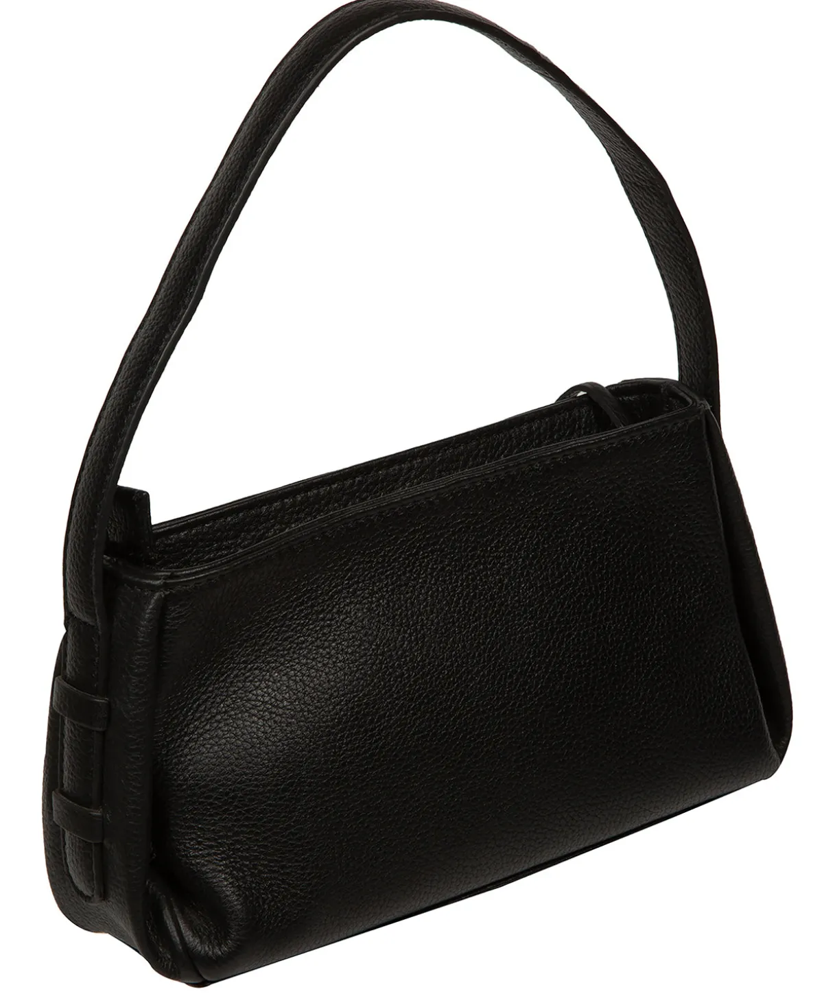 Rosamund' Black Leather Grab Bag