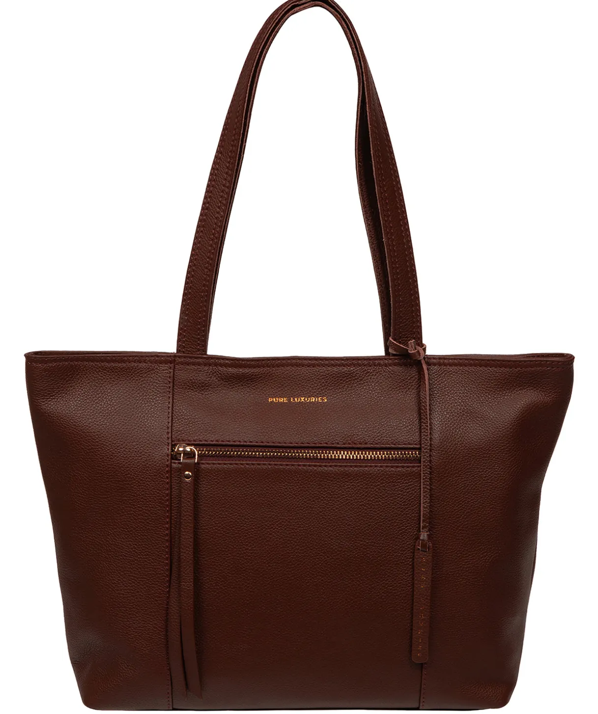 Roxby' Chestnut Leather Tote Bag