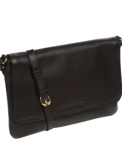Ruby' Black Nappa Leather Cross Body Bag