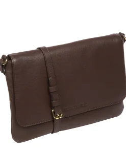 Ruby' Hot Fudge Nappa Leather Cross Body Bag