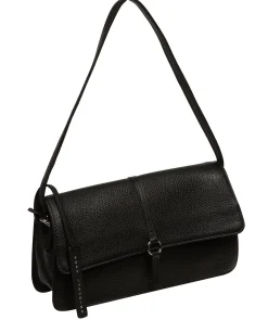 Sabina' Black Leather Grab Bag