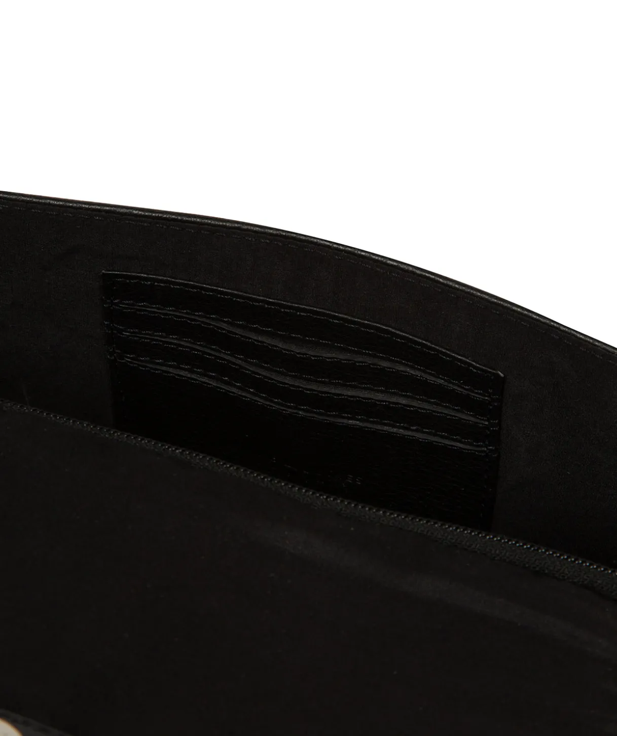 Sabina' Black Leather Grab Bag