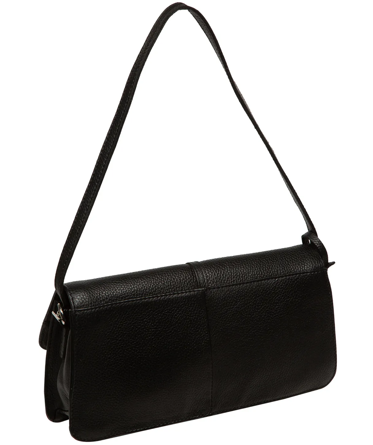 Sabina' Black Leather Grab Bag