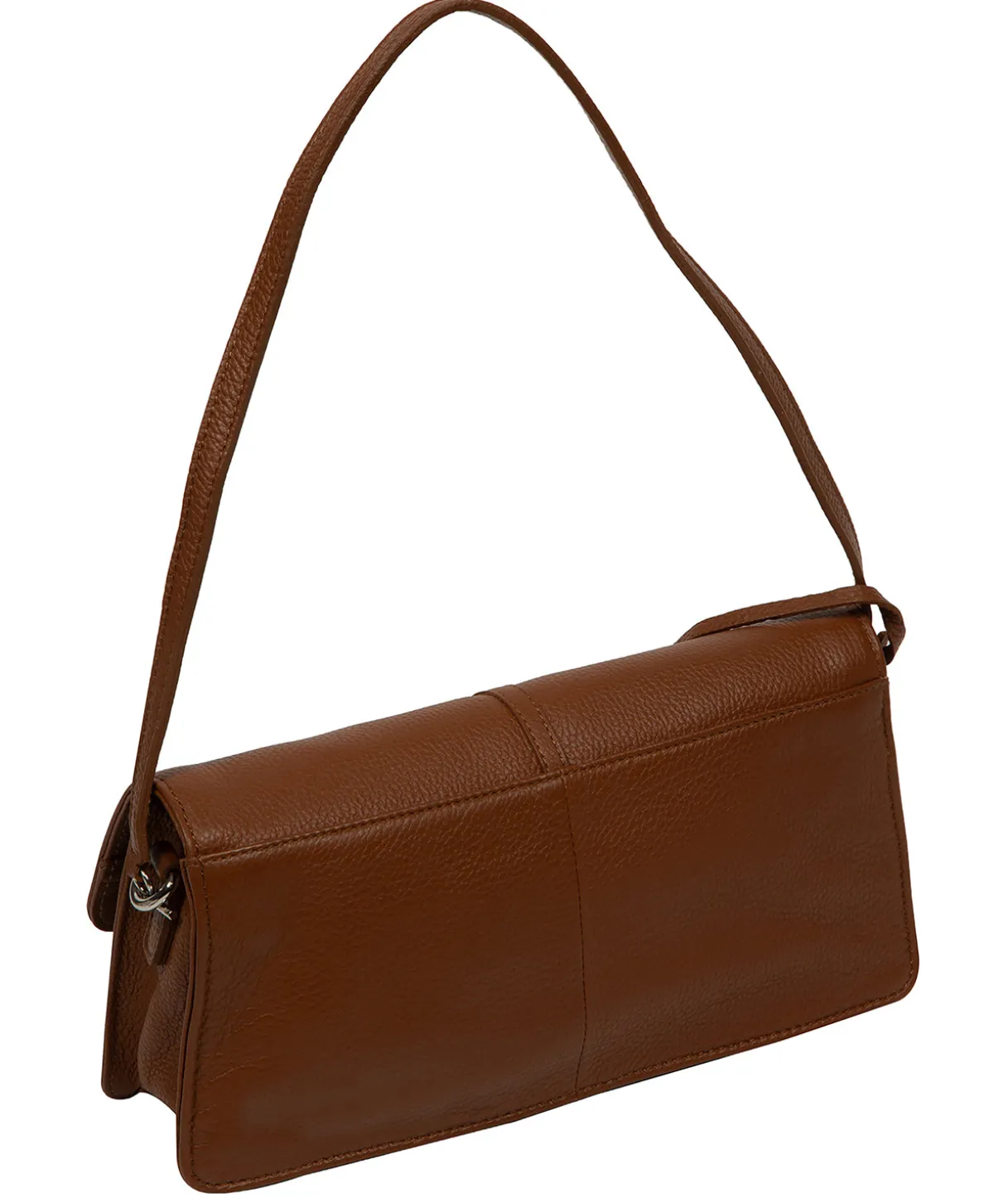 Sabina' Rich Tan Leather Grab Bag