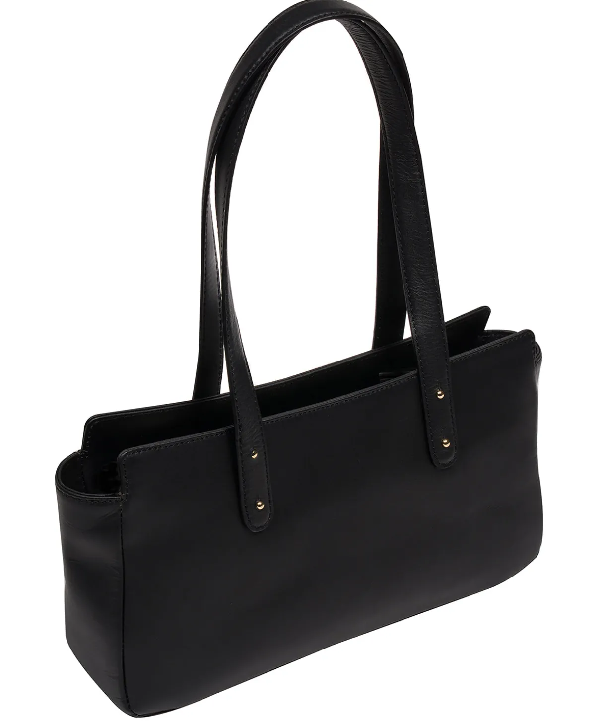 Samantha' Black Leather Evening & Clutch Bag