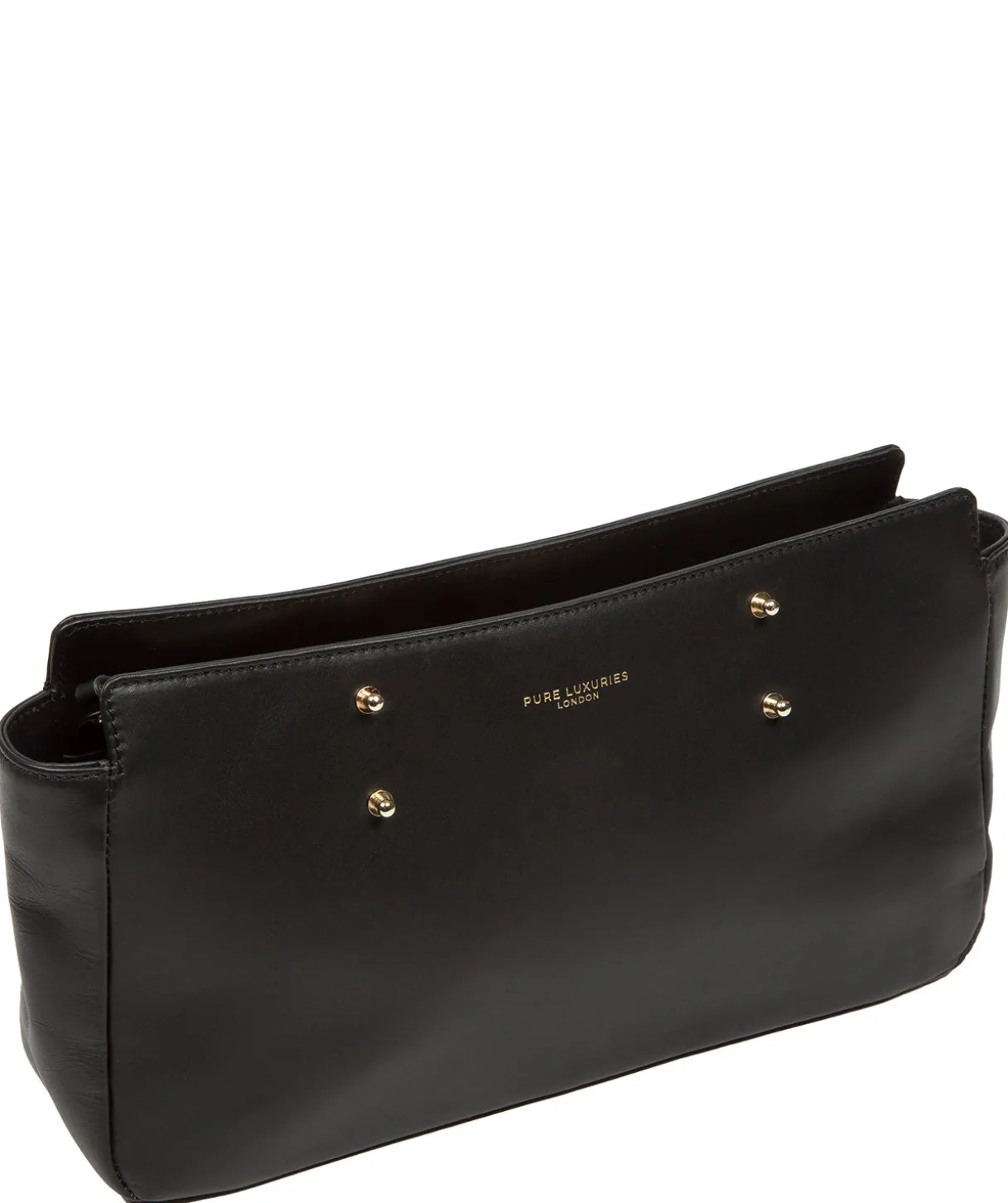 Samantha' Black Leather Evening & Clutch Bag