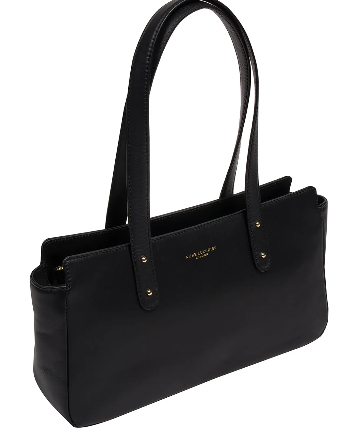 Samantha' Black Leather Evening & Clutch Bag