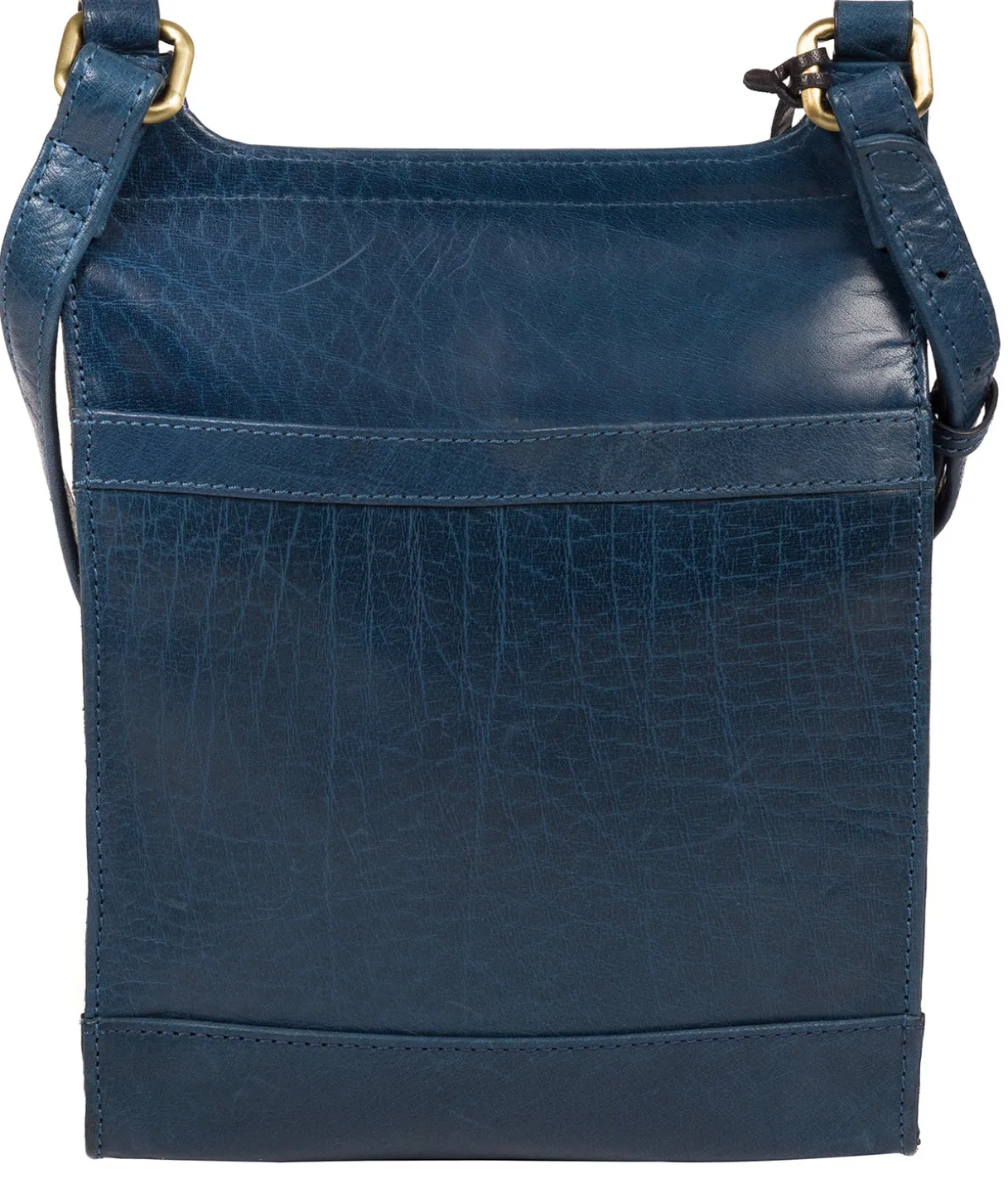 Sasha' Snorkel Blue Leather Cross Body Bag