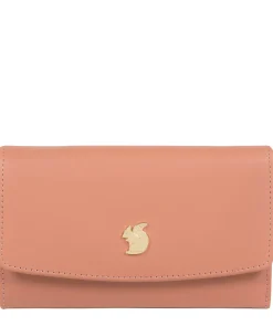 Sherry' Misty Rose Leather Tri-Fold Purse