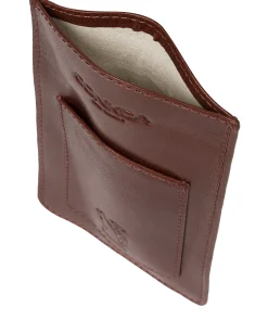 Siren' Conker Brown Leather Cross Body Phone Bag