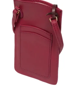 Siren' Orchid Leather Cross Body Phone Bag