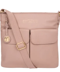 Soames' Blush Pink Leather Cross Body Bag