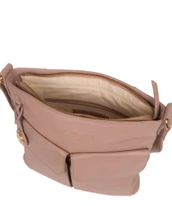 Soames' Blush Pink Leather Cross Body Bag