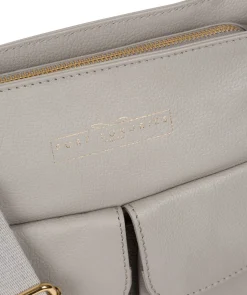 Soames' Grey Leather Cross Body Bag