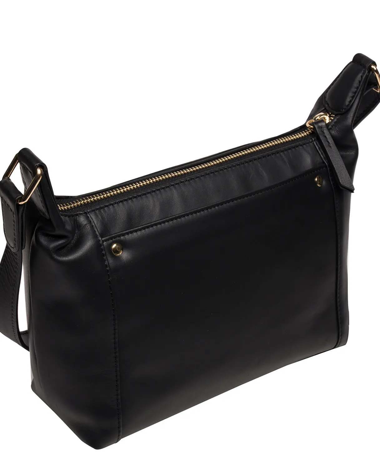Sofia' Black Leather Cross Body Bag