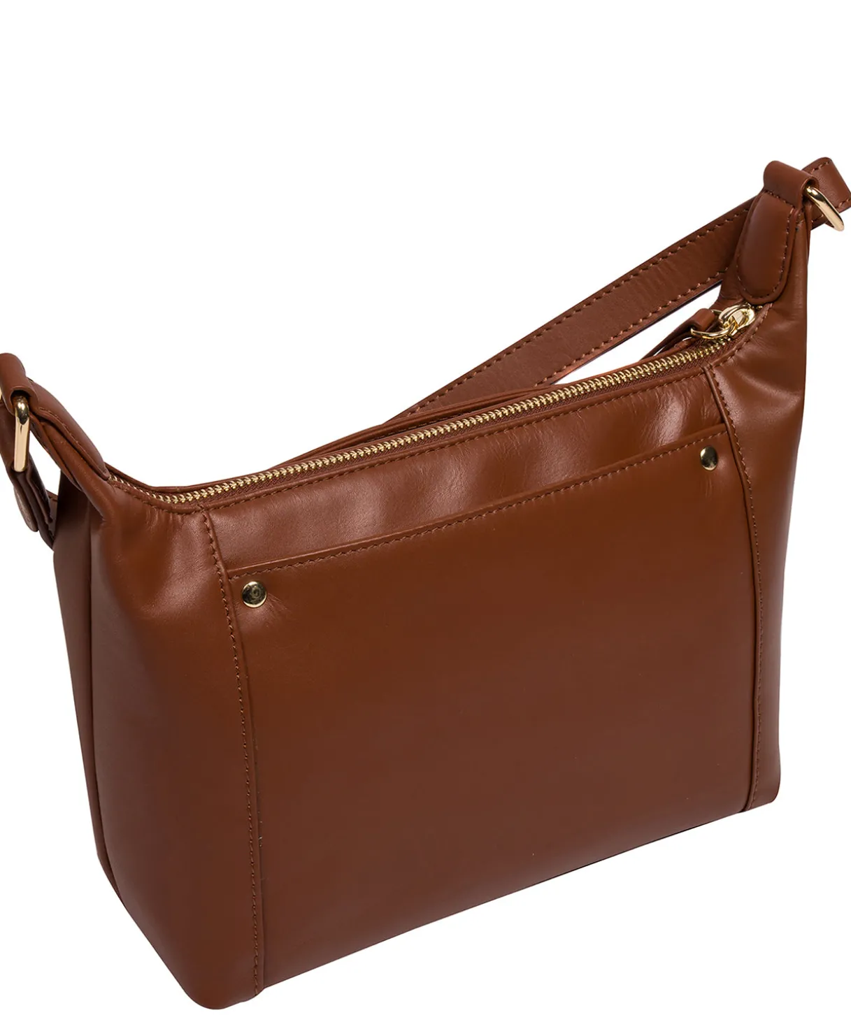 Sofia' Caramel Leather Cross Body Bag