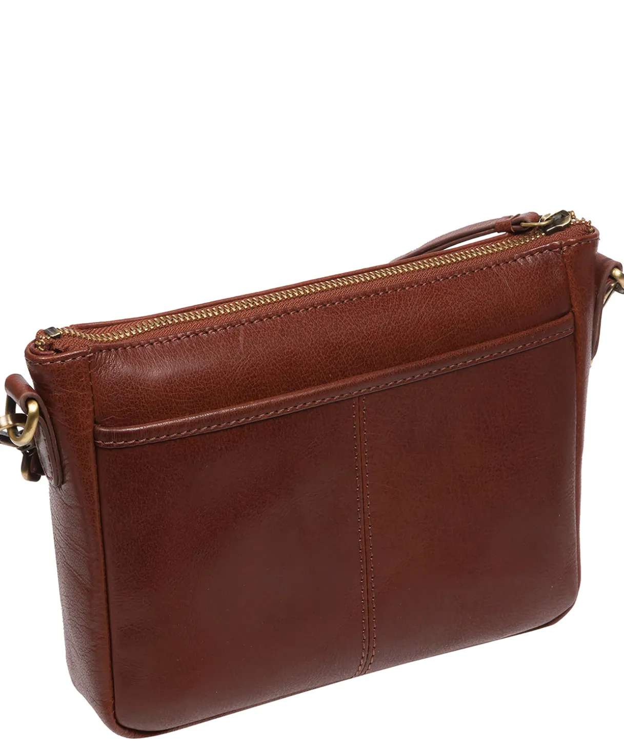 Sonnet' Conker Brown Leather Cross Body Bag