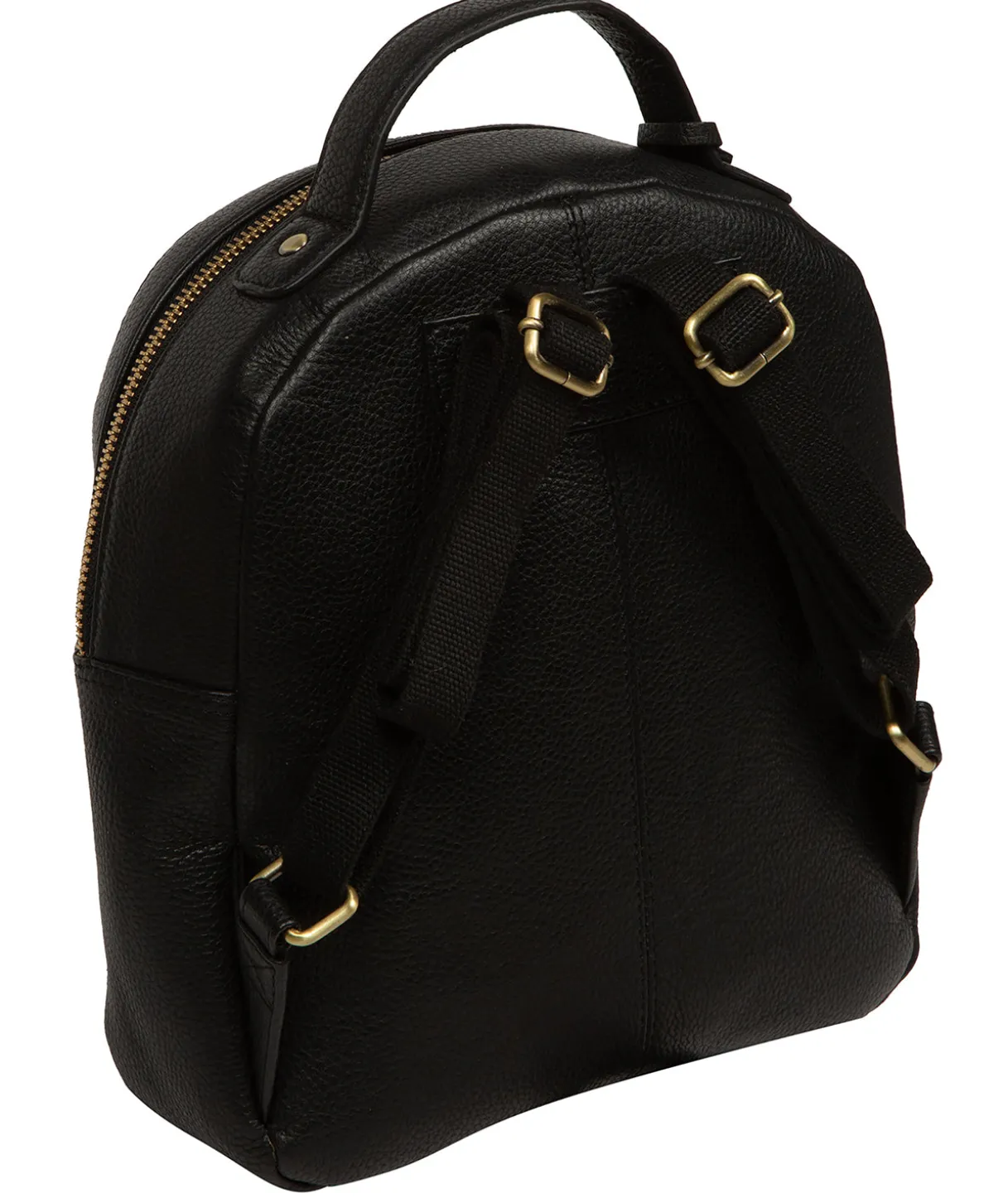 Sophia' Black Leather Backpack
