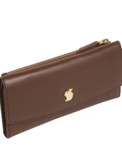 Sugar' Ombré Chestnut Leather Tri-Fold Purse
