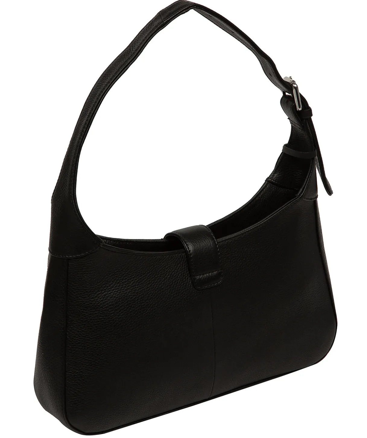 Suki' Black Leather Evening Bag
