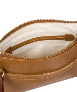 Sweetie' Dark Tan & Conker Brown Leather Cross Body Bag