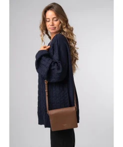 Tammy' Chestnut Leather Cross Body Bag