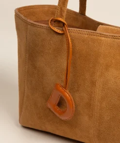 Tan Leather Letter Charm