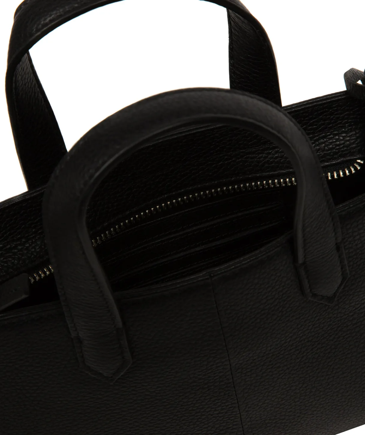 Tatiana' Black Leather Cross Body Mini Grab Bag