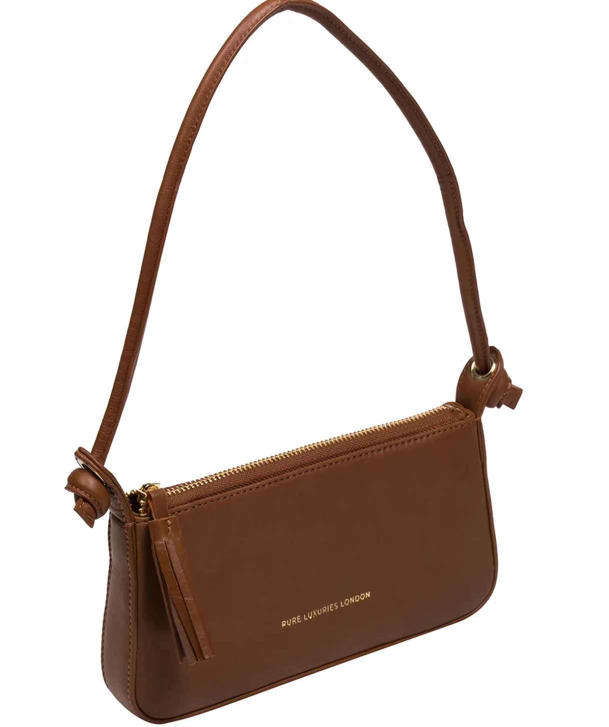 Taylor' Chestnut Nappa Leather Evening Phone Bag